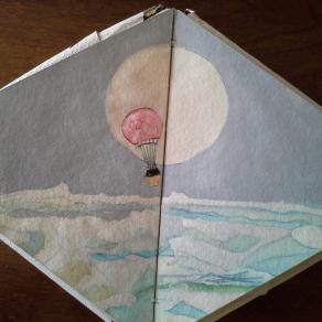 il volo dell'Aquila al polo nord.1897. work in progress