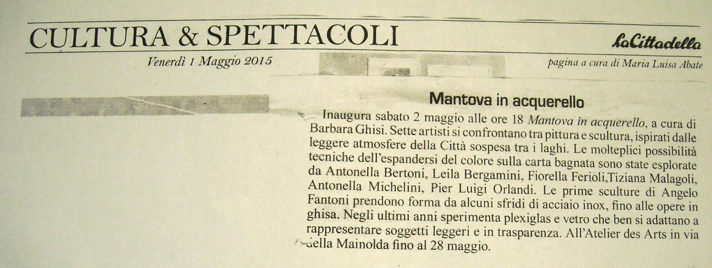 MANTOVA IN ACQUERELLO presso ATELIER DES ARTS