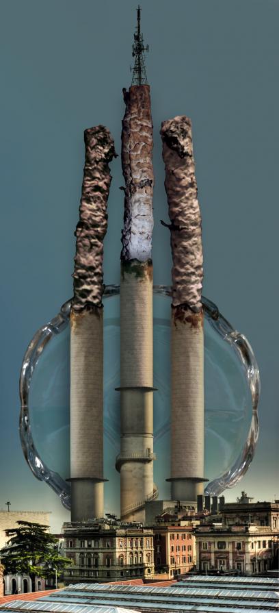 Empire State Of Tabagism. (aka ESOT) Via Principe Amedeo - Esquilino District, Rome (Italy)