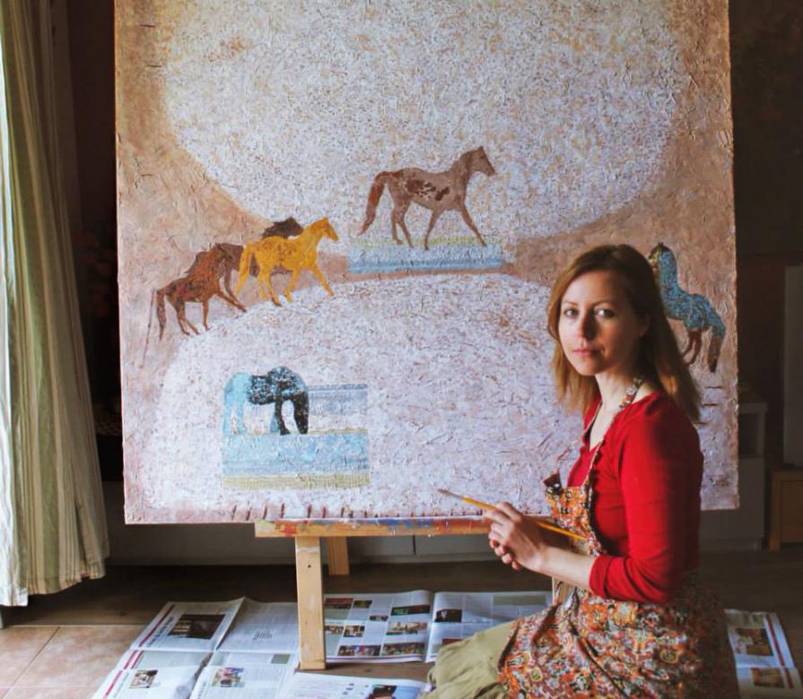 Paesaggio con cavalli (Painting for Maj)