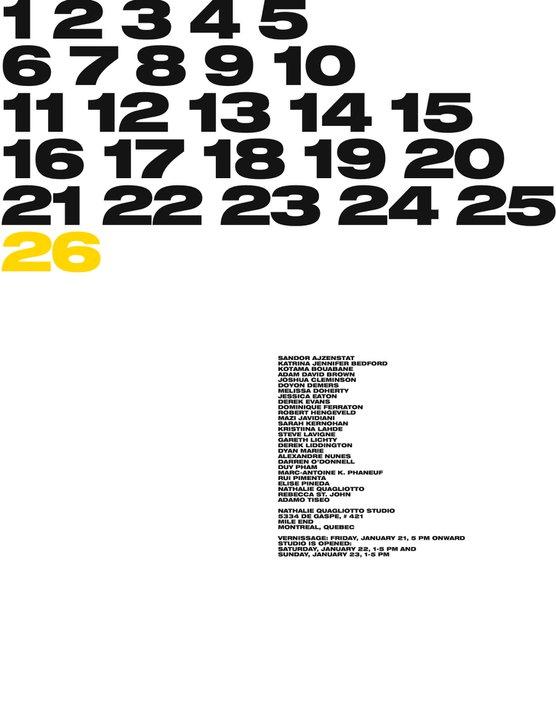 26 amazing artists currently residing in Quebec and Ontario, Canada.