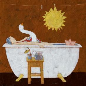 Homemade tropical beach