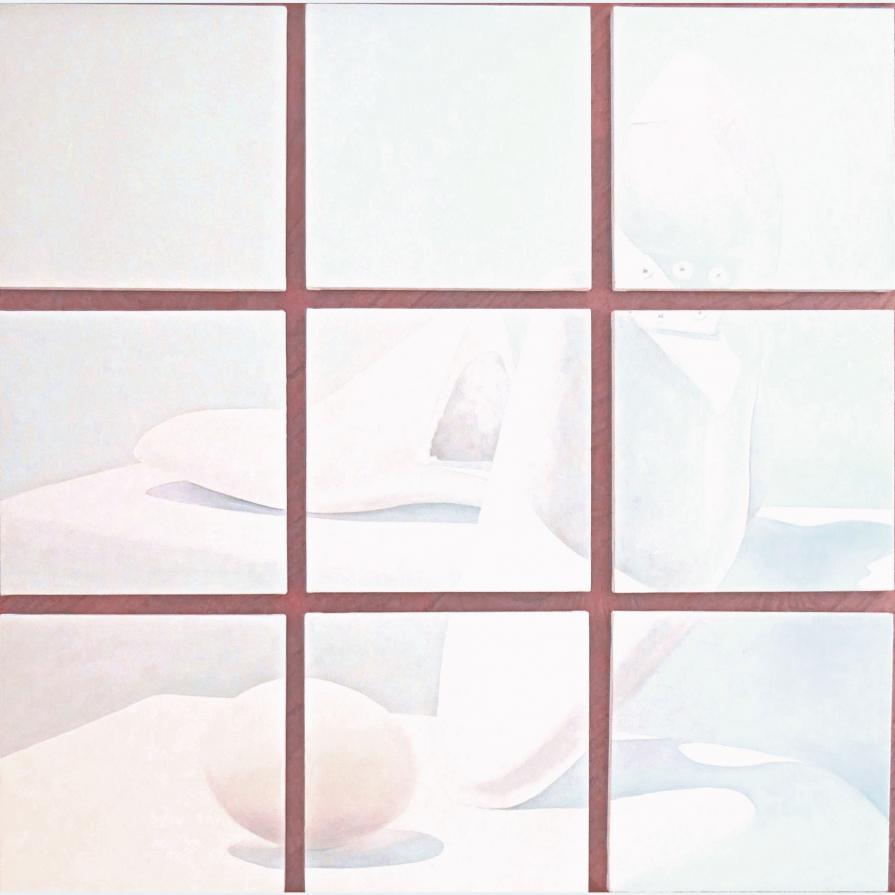 PASSO PRIMO: olio su 9 tele 30x30 cm ciascuna