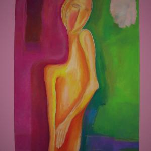 donna che prende il sole