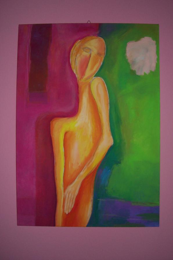 donna che prende il sole