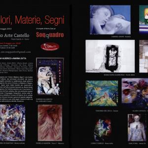 Doppia pagina su Colori, Materie, Segni