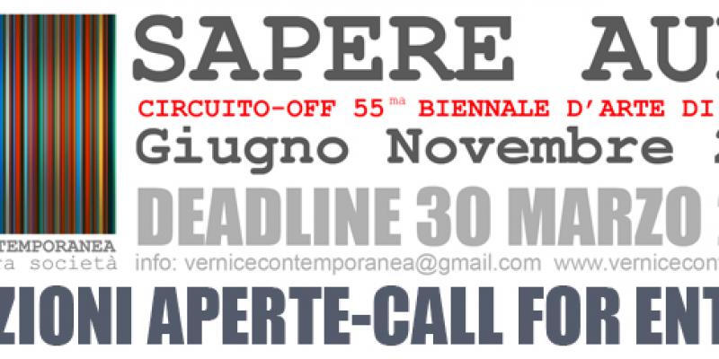 SAPERE AUDE-CIRCUITO OFF 55ma BIENNALE D'ARTE DI VENEZIA 2013