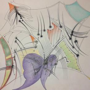 in giro con l'aquilone sul brucomela