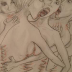 Cannibal top model fight - Piccole Arpie (particolare)