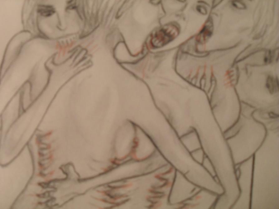 Cannibal top model fight - Piccole Arpie (particolare)