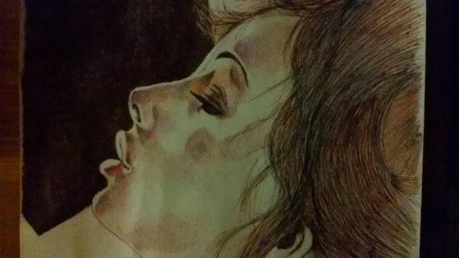 N57  Biro nera arancione viola verde rossa