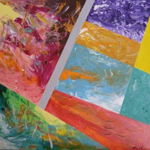 Pittura N. 21 "Terra_Mare_Cielo, frammenti di.....