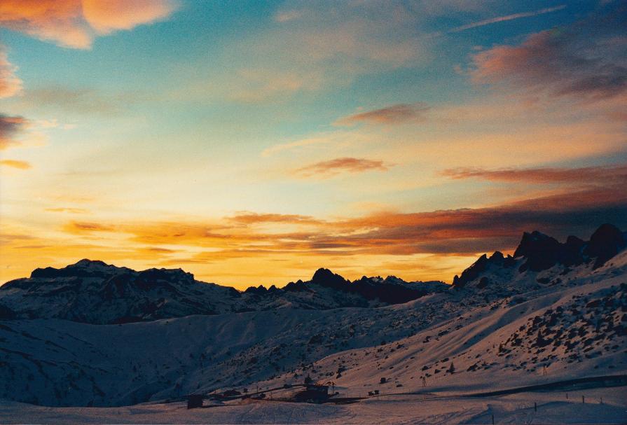 Tramonto a passo Giau 1998