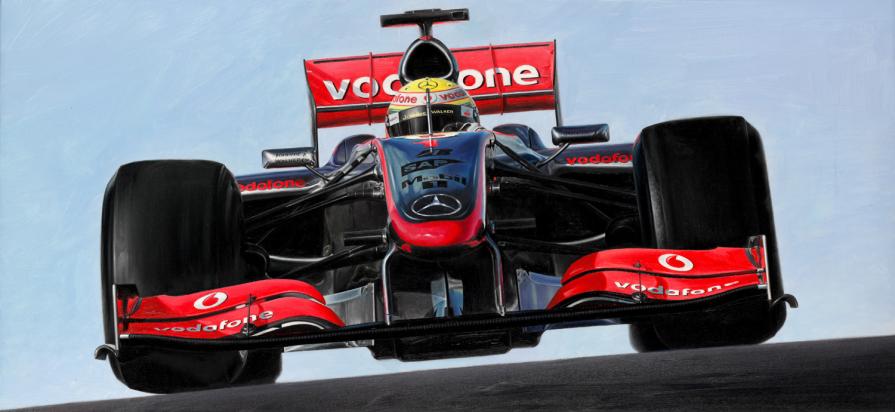 Lewis Hamilton on McLaren-Mercedes MP4/24