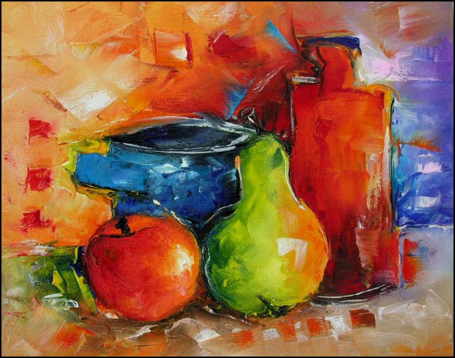 Aneta Karas (Polonia) – Natura morta - olio tela  - 40 x 30