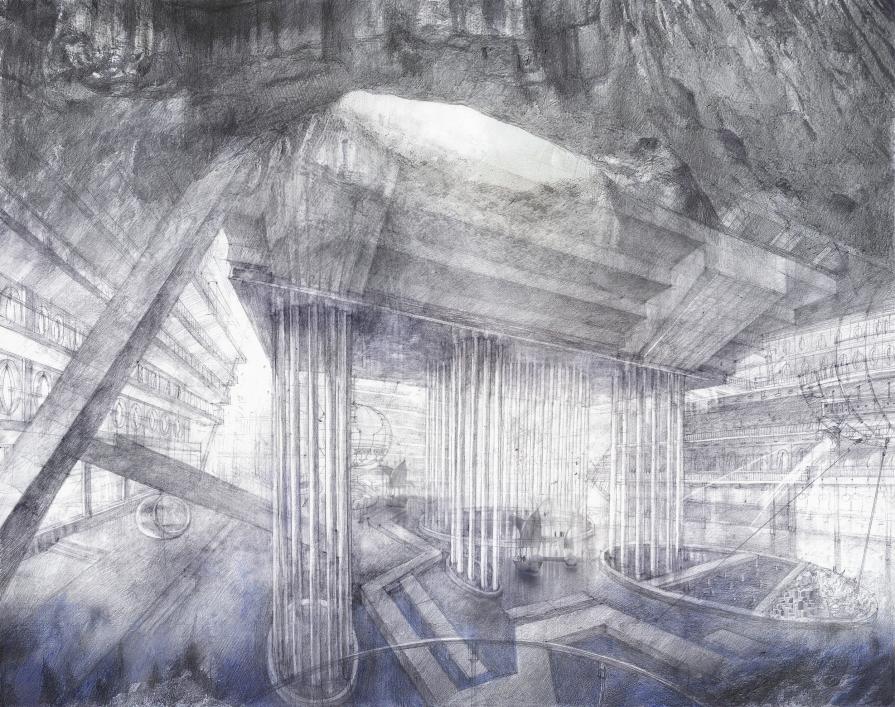 Hydrological cluster. Allegories of natural systems