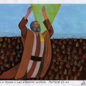 The treasure in a field. Matthew 13:44