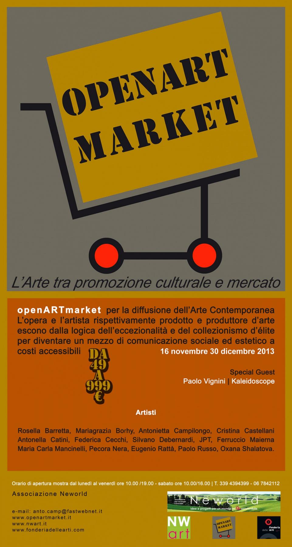openArtmarket – L’arte contemporanea tra  promozione culturale e mercato  – Opere da 49 a 999 €