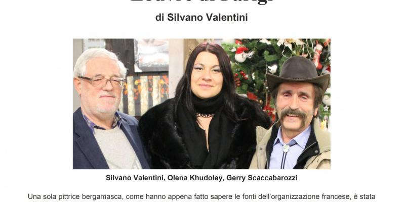 Una sola pittrice bergamasca invitata al Louvre di Parigi Una sola pittrice bergamasca invitata al Louvre di Parigi