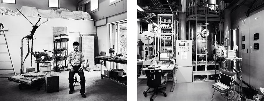 Sculptor Professor in His Studio II & Cloud Chamber