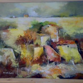 Vecchie case in pianura