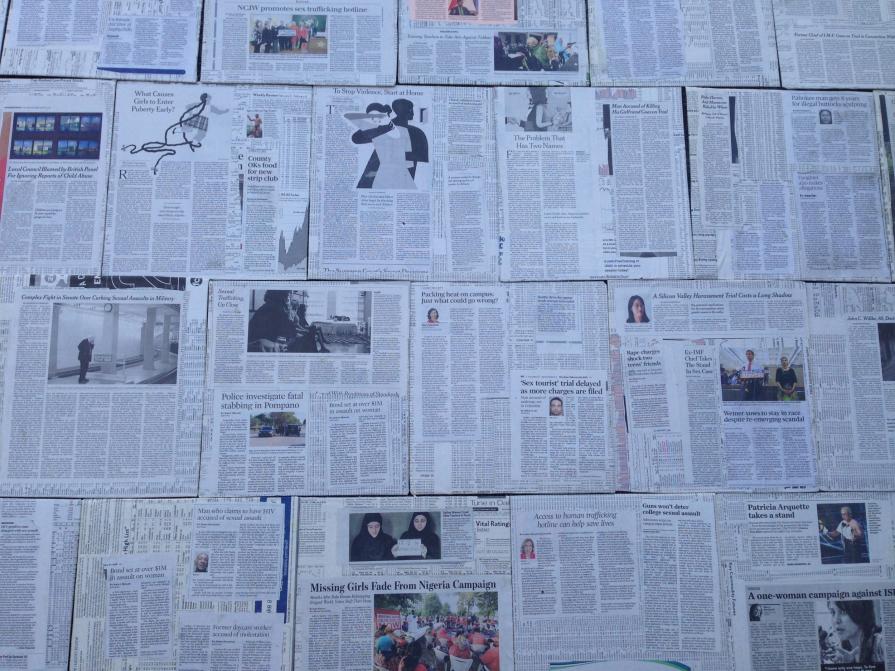 Girls' School. Installation with Florida Serial Killer Series