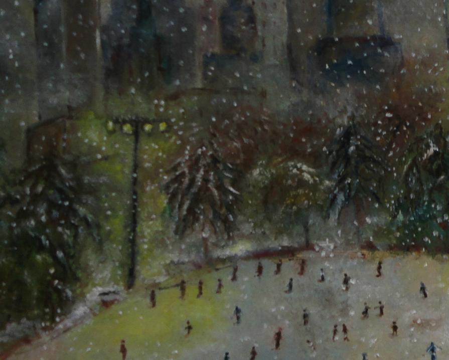 Winter slide in NYC- close up