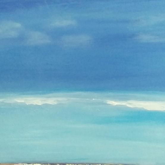 Osservando l'orizzonte non so dove finisce il mare e dove inizia il cielo.