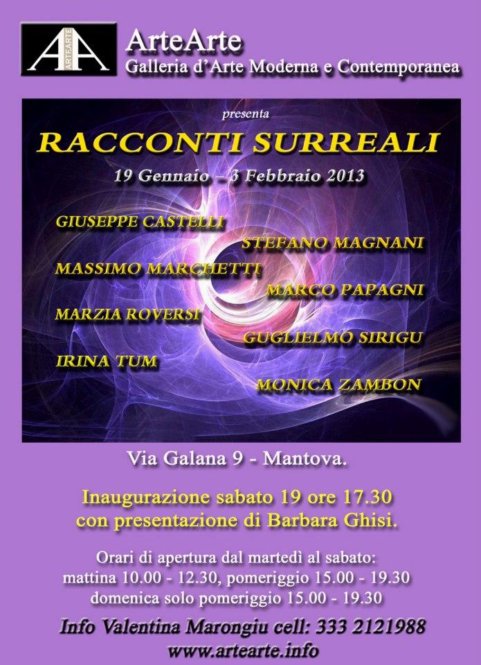 Primo articolo uscito sulla GAZZETTA DI MANTOVA per la mostra RACCONTI SURREALI
